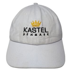 Kastel Denmark Strapback Baseball Cap White OS Adjustable Patriotic Arakawa